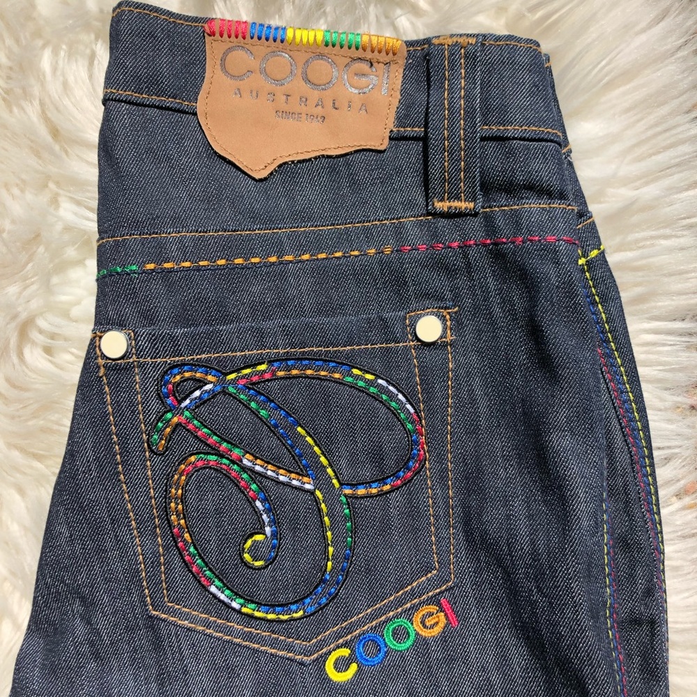 NWOT COOGIE raw denim straight leg denim size 7/8